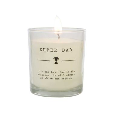 Dictionary Super Dad Candle